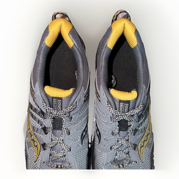 Saucony Excursion TR 12 Men's Running Sneakers Shoe Size 14 Silver Gold S20451-5 - Picture 3 of 8